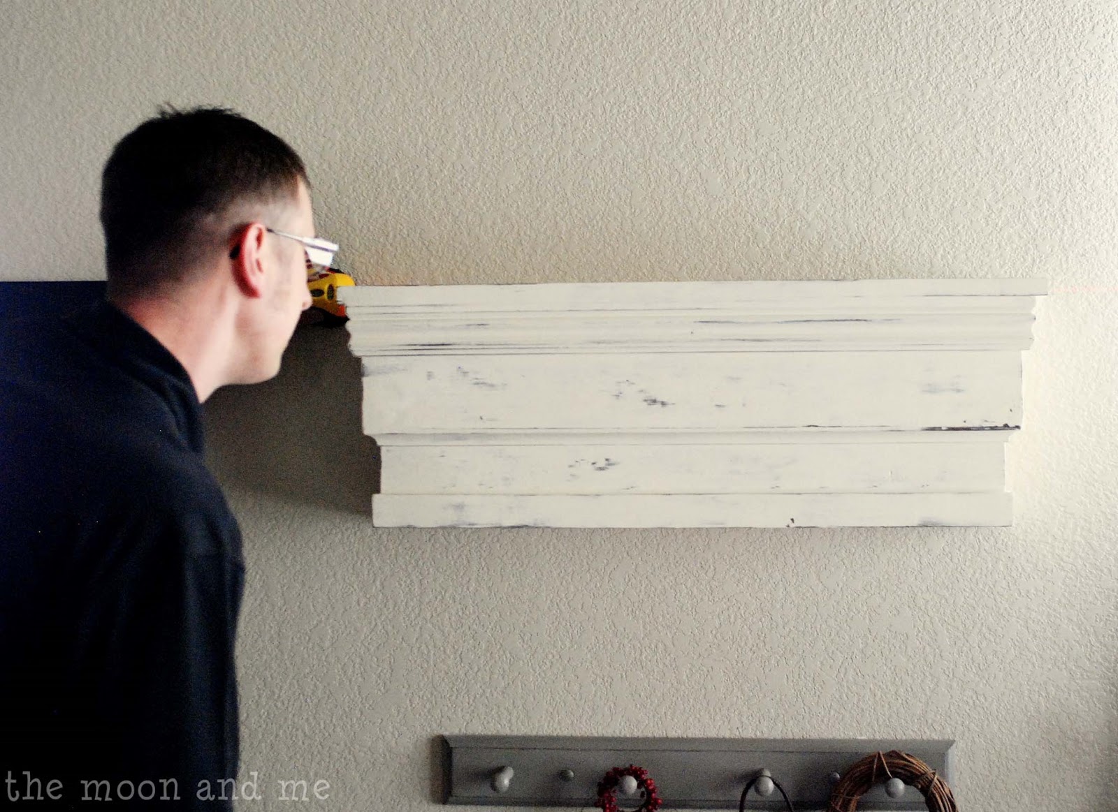 The Moon and Me How To Build A Chunky Salvage Style Shelf