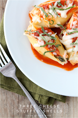 Three Cheese Stuffed Shells