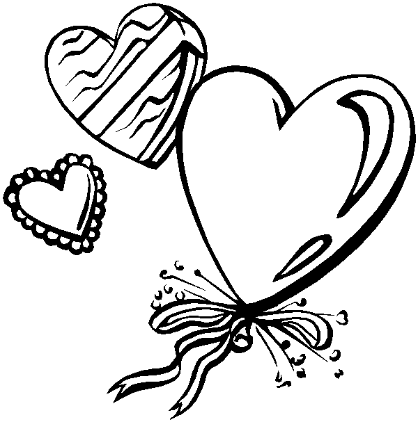 Valentines Day Coloring Pages " Love Heart " Symbol