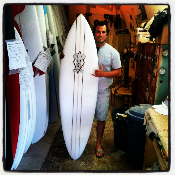 Lyle Carlson Surfboards Latest Big wave guns, Brewer single fin, Jesse