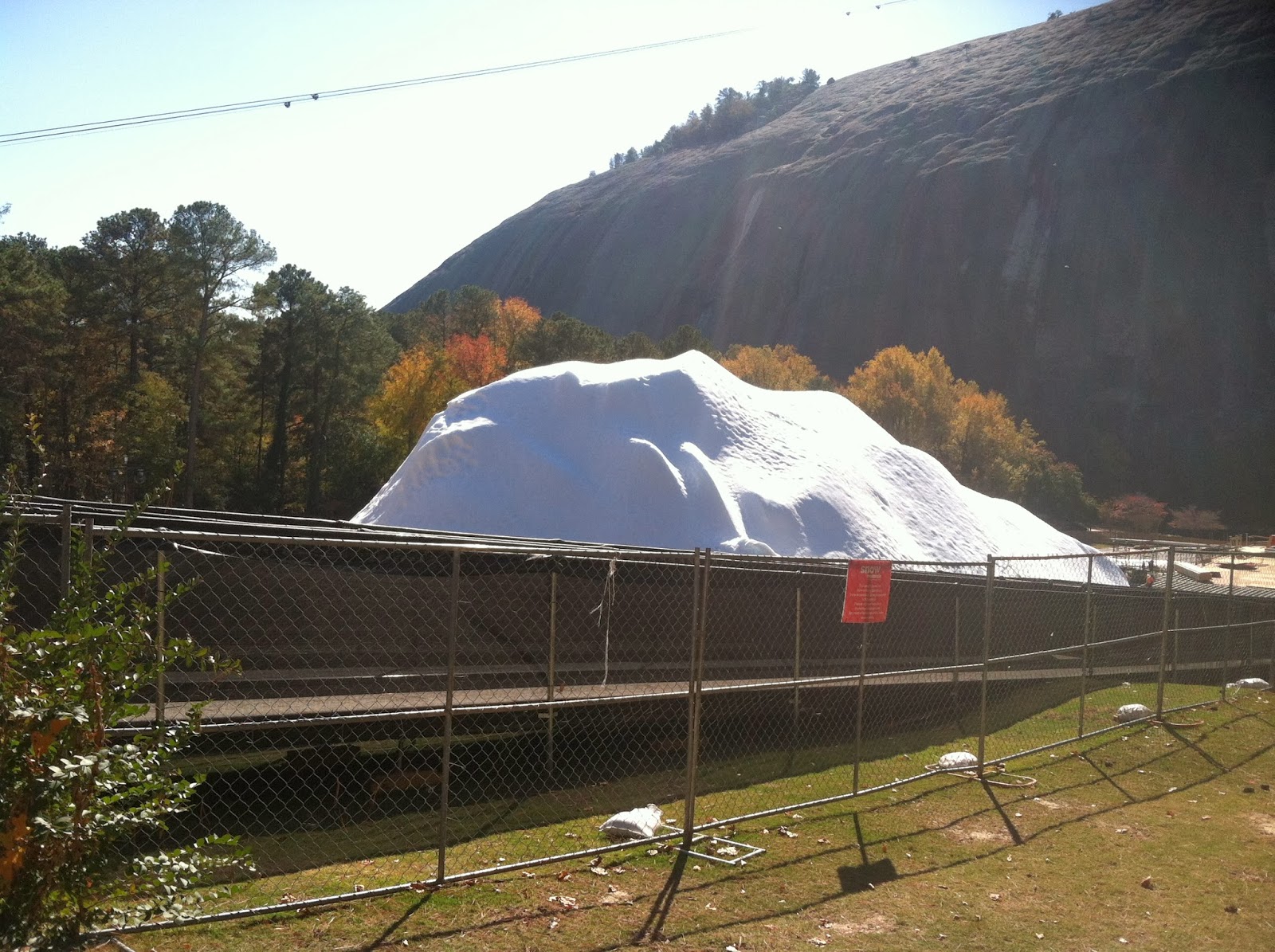 Behind the Scenes Snow Mountain Stone Mountain Now