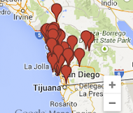 San Diego Brewery Map