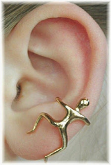 climbing man earrings