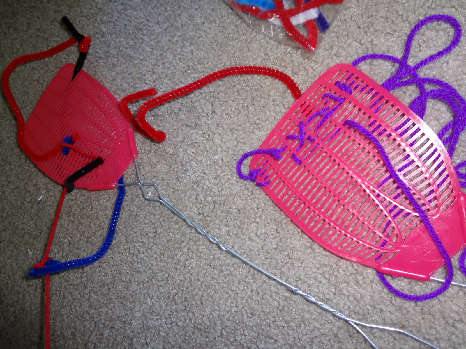 Time for Play Fun with (unused) fly swatters