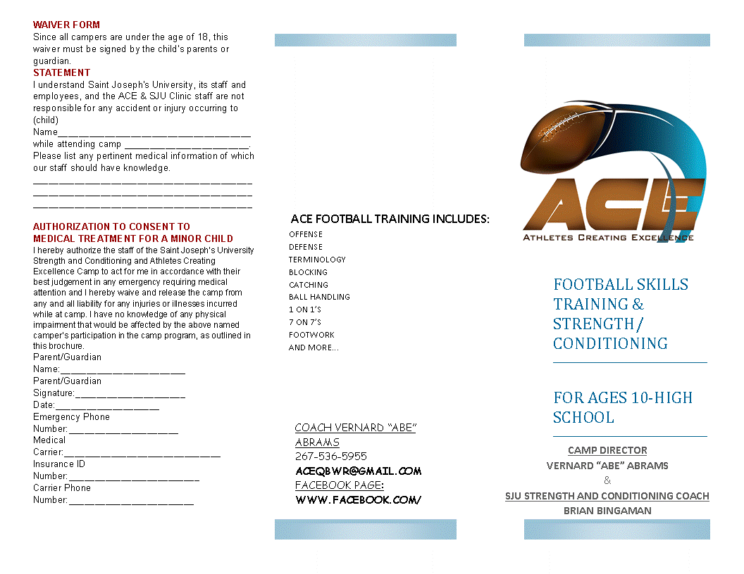 high school sports program template sport program template