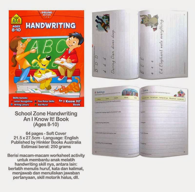 planet bayi school zone handwriting an i it book planet bayi school zone handwriting an i it book