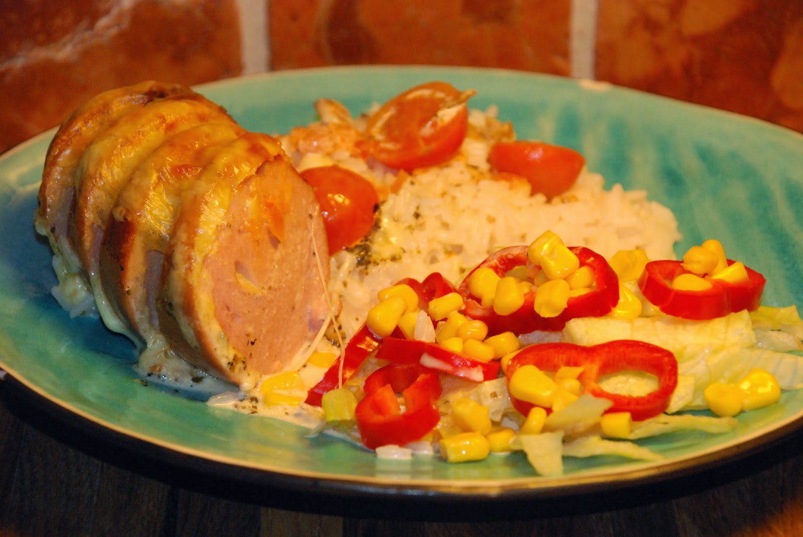 Smaskelismaskens Ugnsgratinerad falukorv med tacosmak