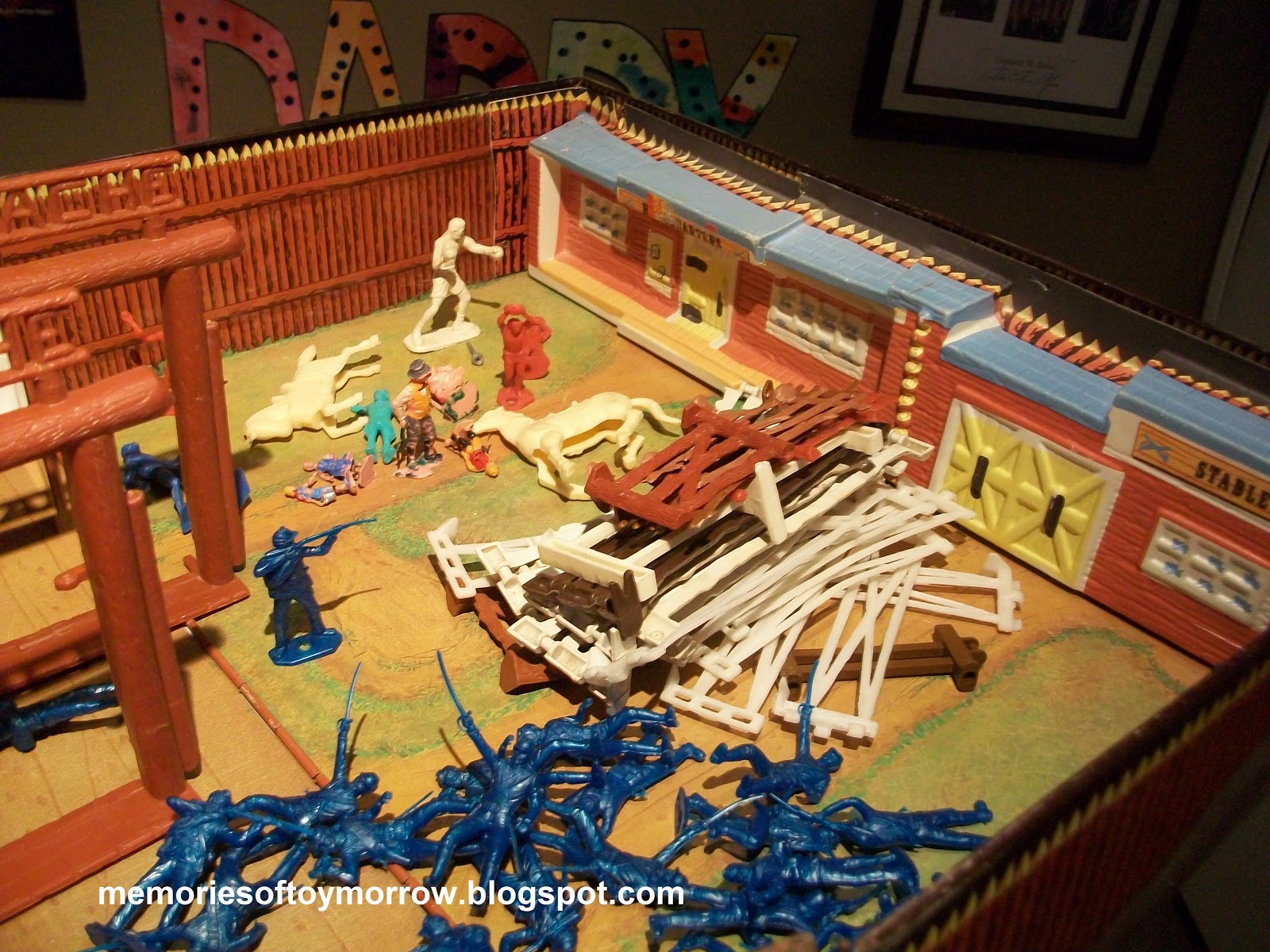 Memories of Toymorrow My new Marx Fort Apache Playset got attacked by