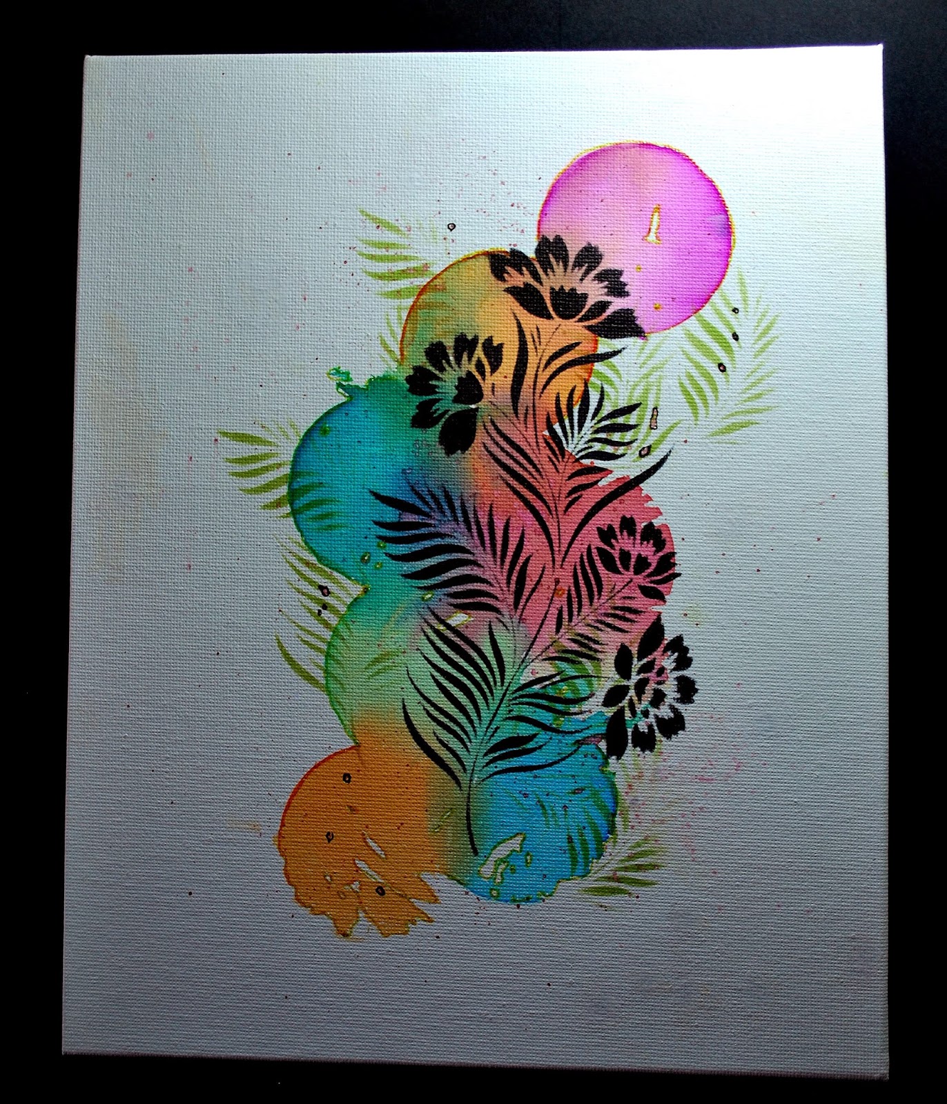 Eileen's Crafty Zone The Bleeding Art Tissue Technique and a Sweet