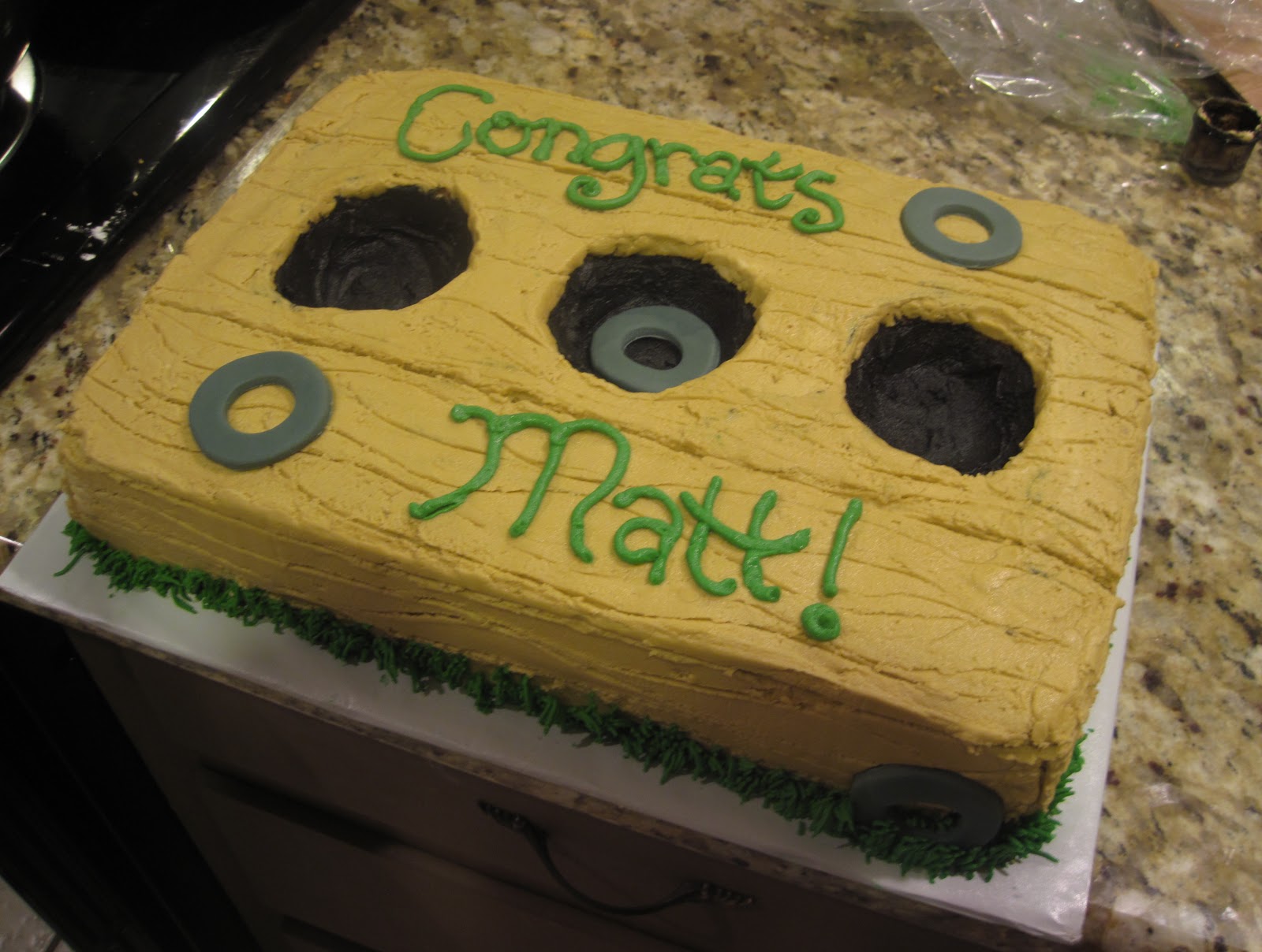 Project of the Week Washer Board/Bachelor Weekend Cake Create. Share