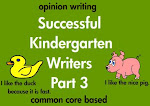 Kindergarten Writing Opinion and Preference Sentences Common Core Based