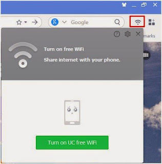 cara membuat hotspot di laptop dengan uc browser