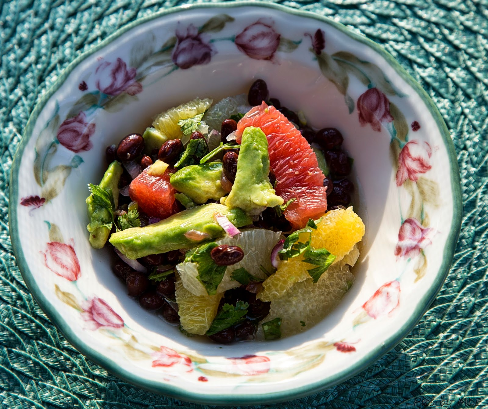 The Dinner Club Citrus Salad with Avocado and Beans