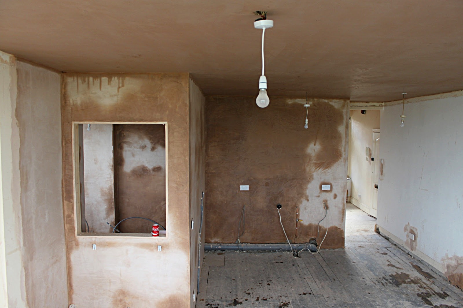 Plastering 4u Openplan Kitchen & Living Room Ceiling And Walls Plastered