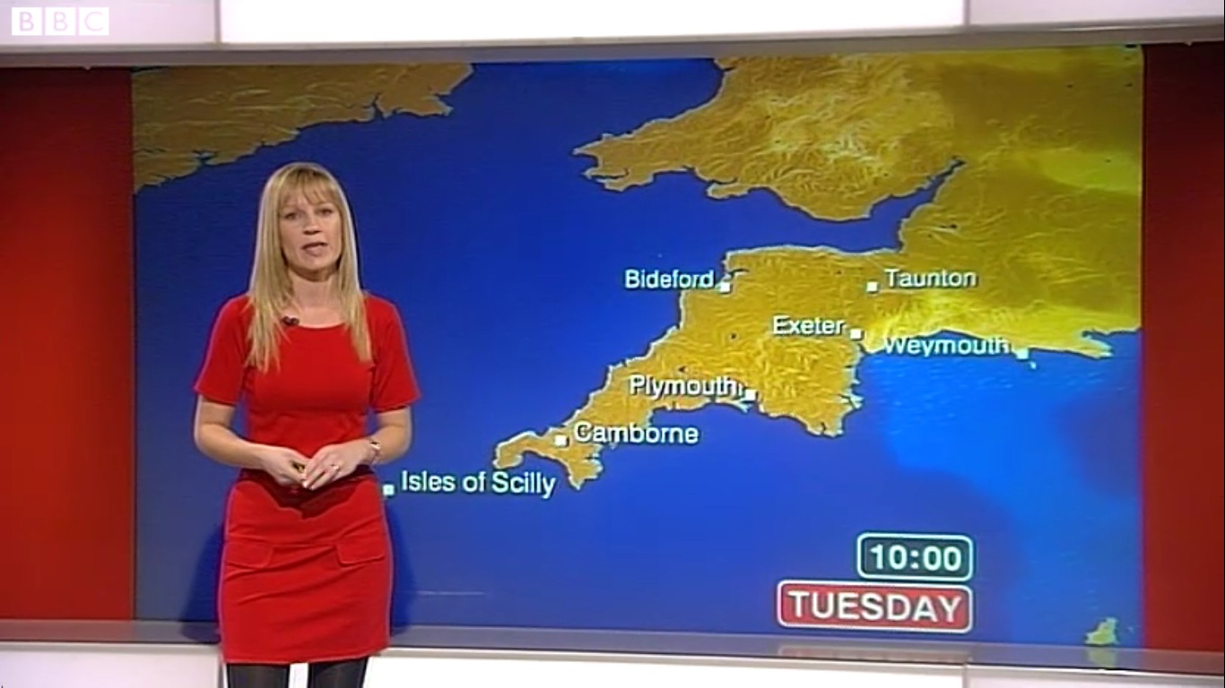 UK Regional News Caps Helen Roberts BBC Spotlight Weather