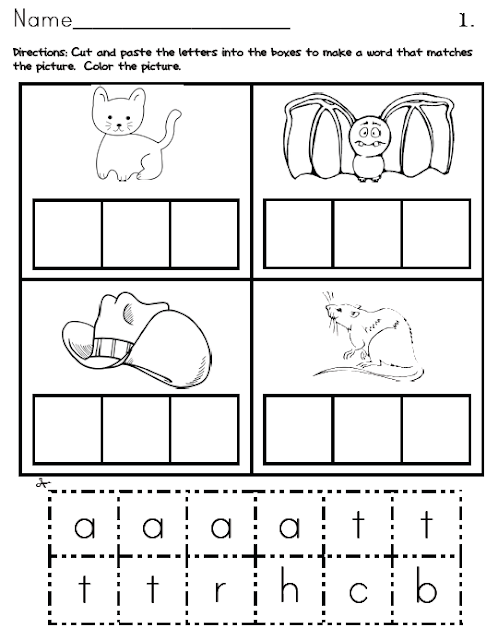cvc on  paste be hands addition word free work printable and These an  will worksheets excellent  cut worksheet for