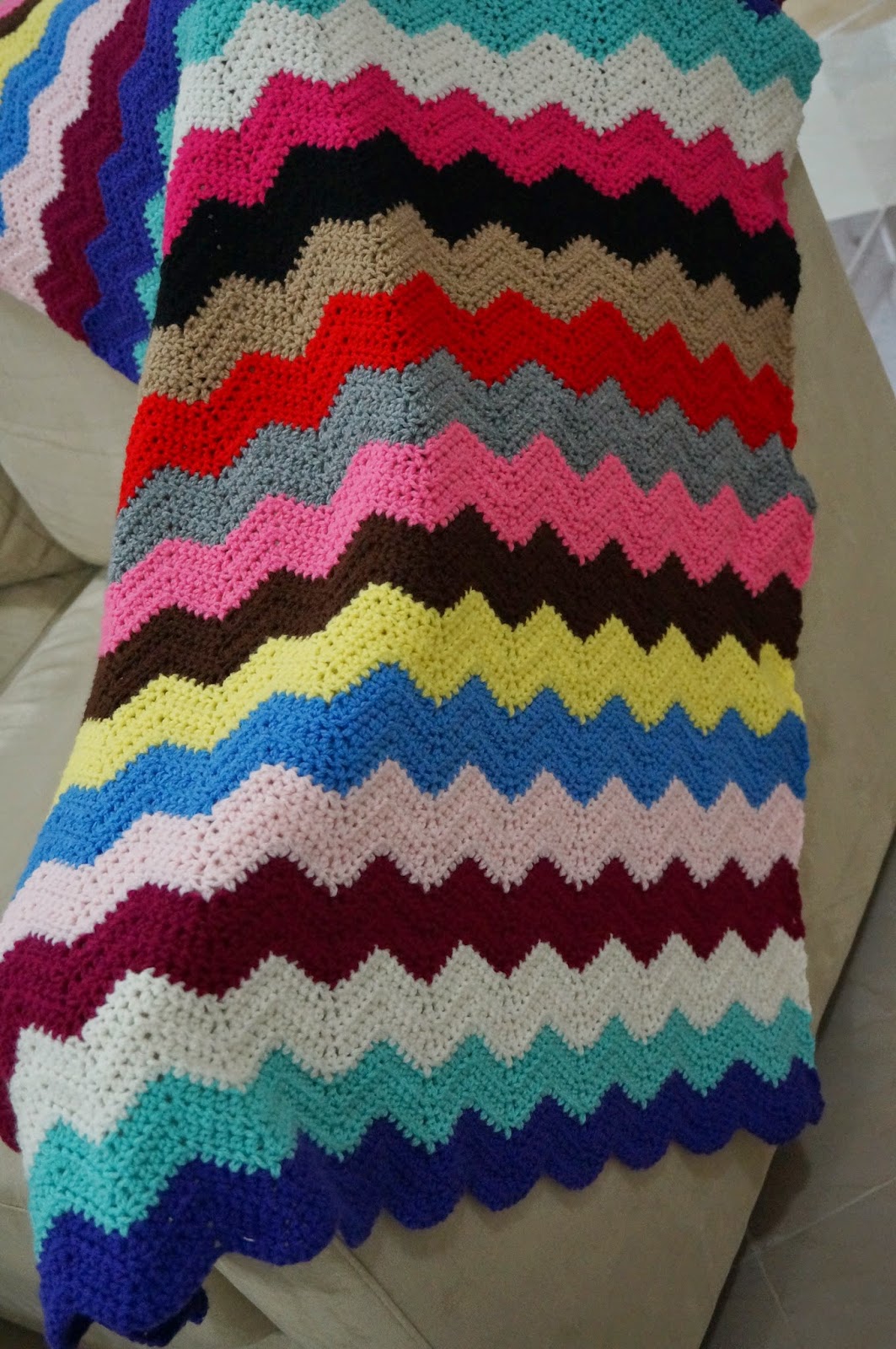 zigzag blanket/ afghan