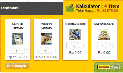 menambah beberapa item sekaligus Kalkulator multi item
