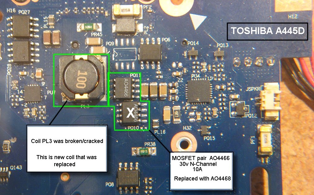 Getting In Too Deep: Toshiba L455D - Powers On Then Off
