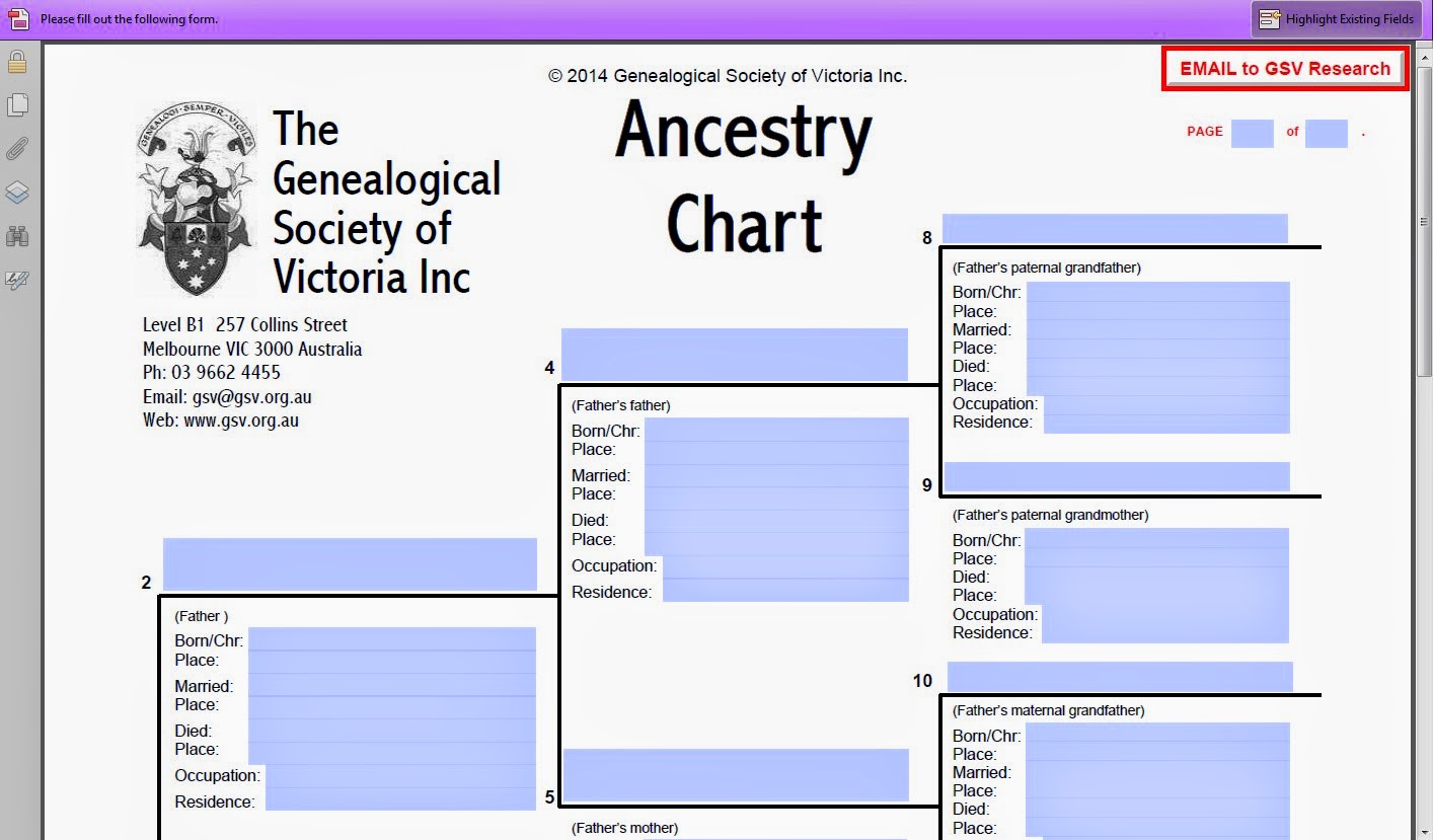 ancestry chart