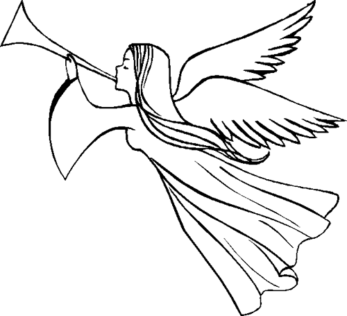 baú da web desenhos de anjo para o natal christmas angels with trumpets