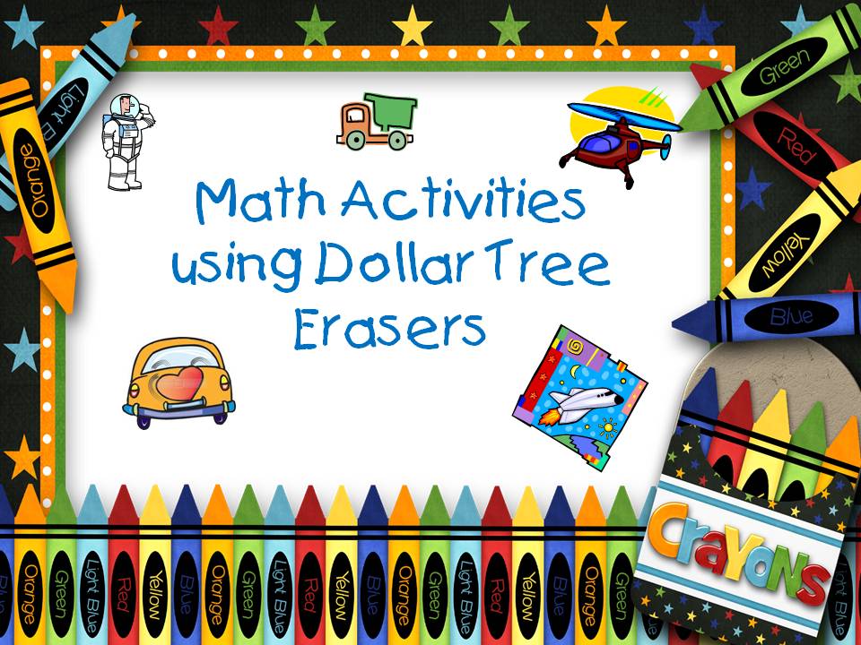A Teacher's Touch Math Activities with Dollar Tree Erasers