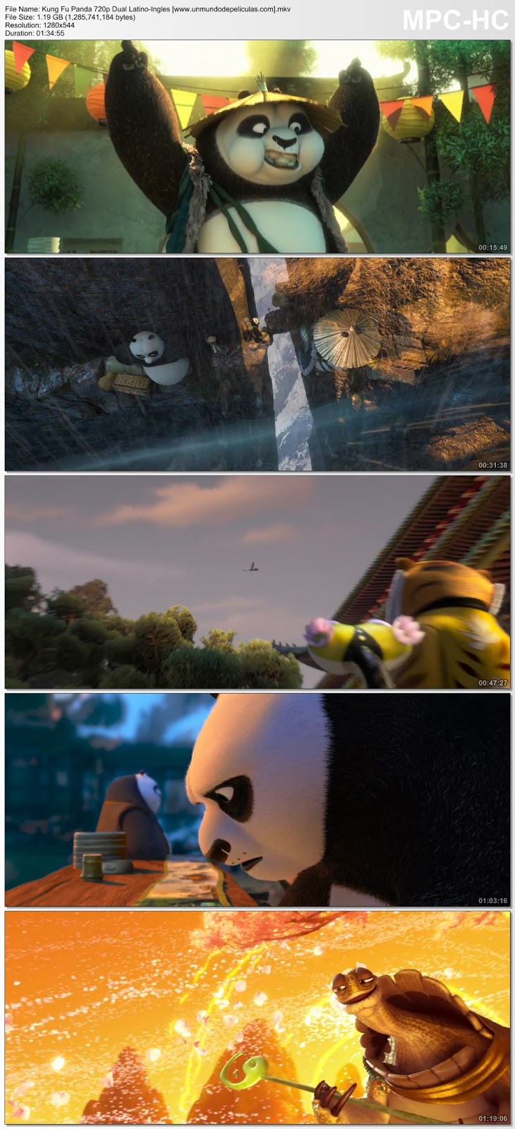 Capturas de la película.