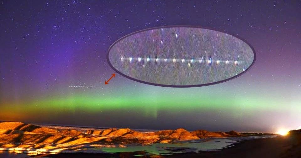 ‘Strings of Lights’ are huge UFOs for transporting smaller UFOs? UFO Sightings Hotspot