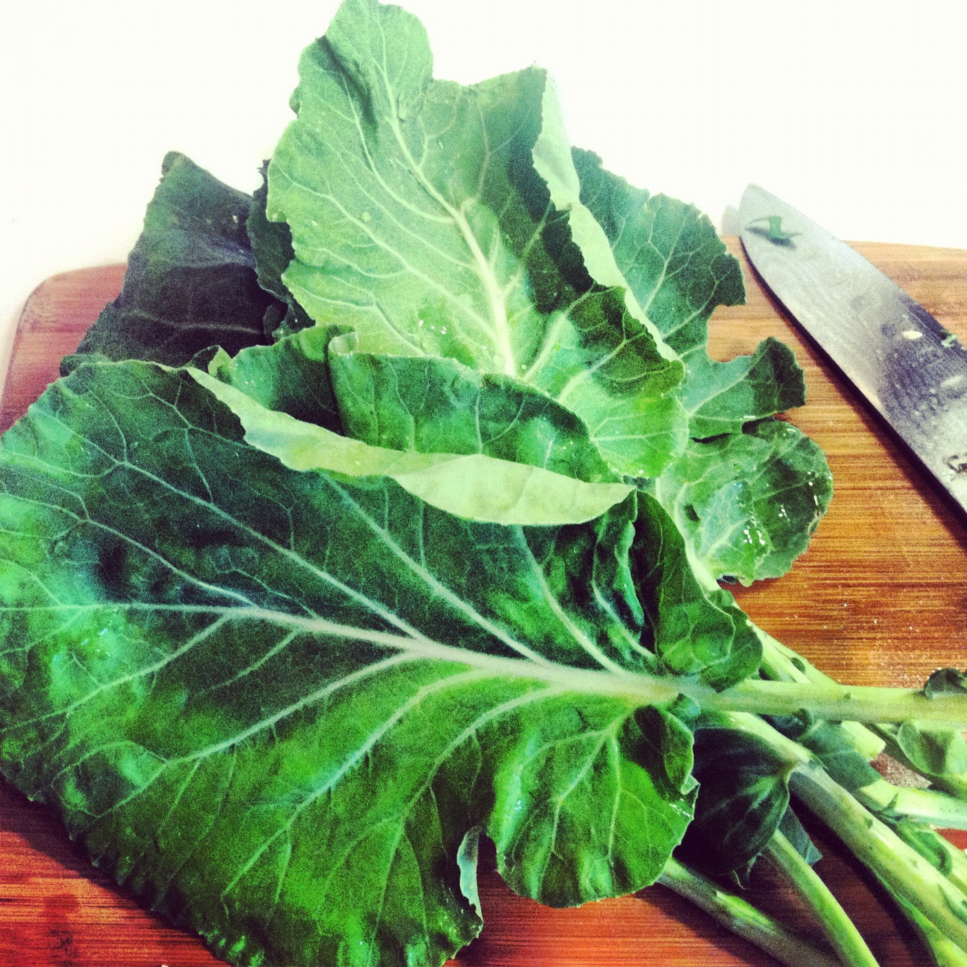 Simmered Collard Greens with Cornmeal Dumplings