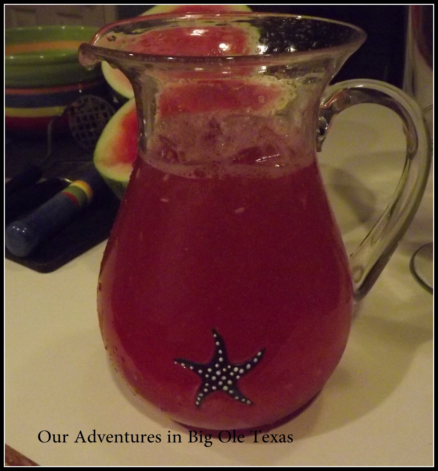 How to Make Watermelon Water {Agua de Sandia} Simple.Beautiful.Life.