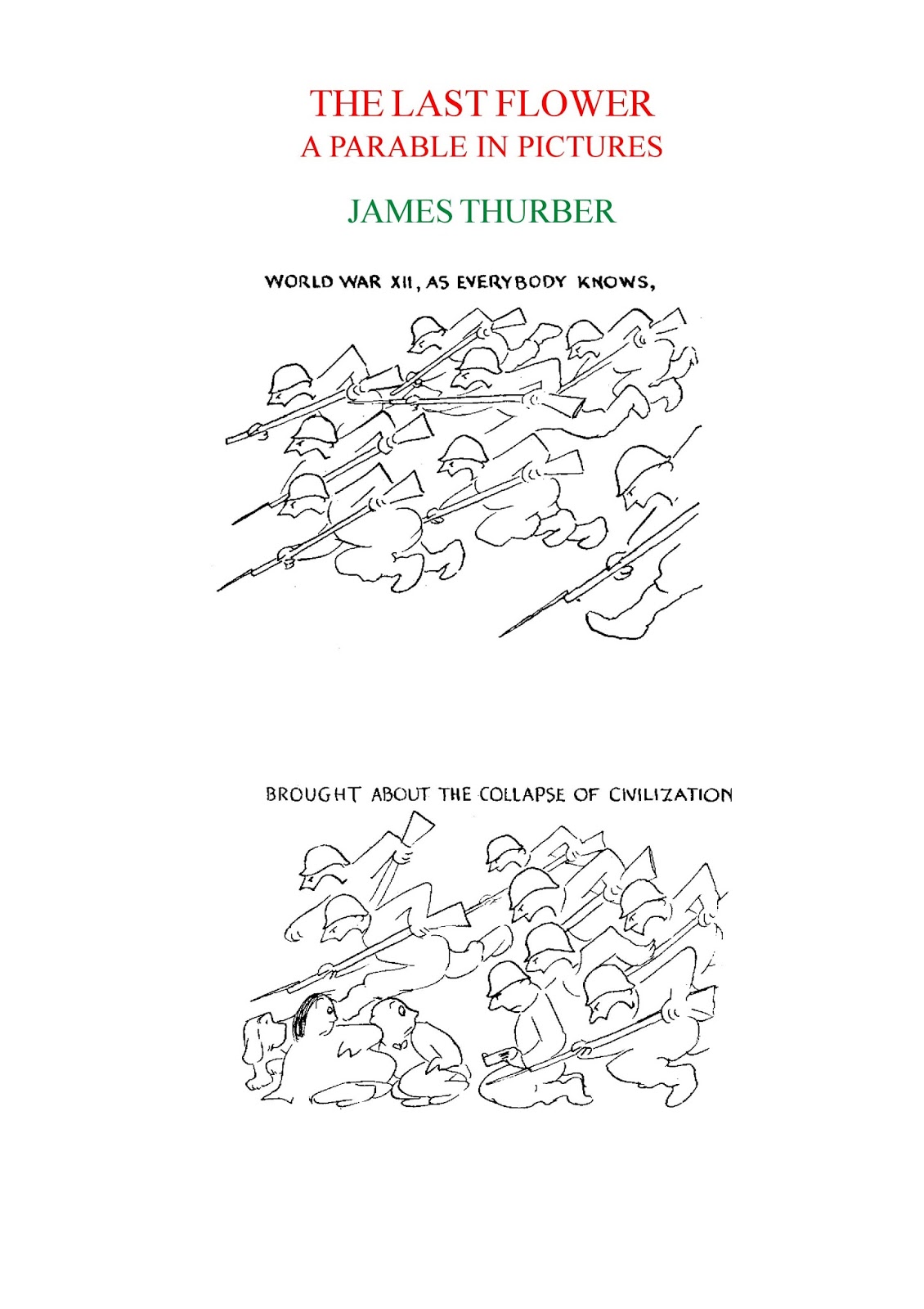 "The Last Flower" by James Thurber