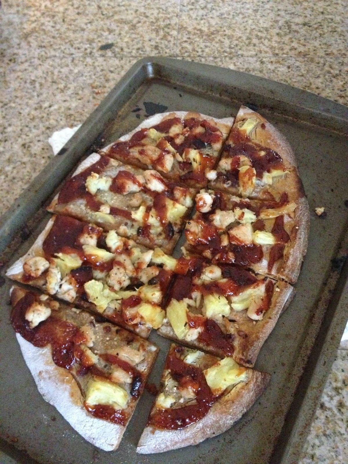 Felicity Defined BBQ Chicken Hawaiian Flatbread Recipe