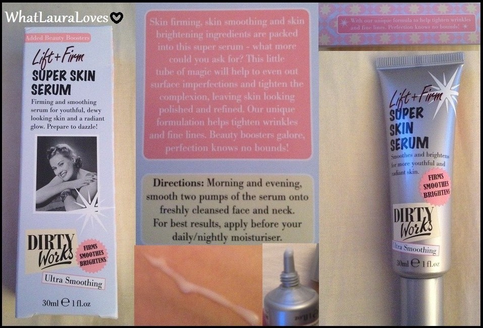 Dirty Works Banish The Bags Eye Cream and Lift and Firm Super Skin Serum WhatLauraLoves