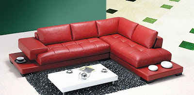 The Best Red Leather Sofa Design