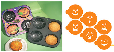 Jack-O-Lantern cupcake pan stencil Jack-O-Lantern cupcake pan stencil