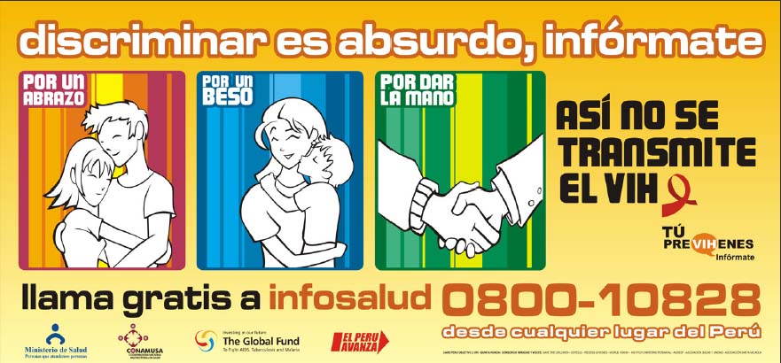 Equipo Regional y Promotores Escolares: ASÍ NO SE TRANSMITE EL VIH