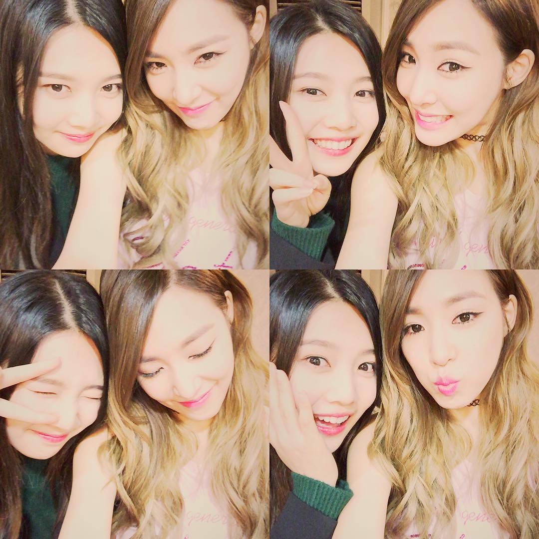 SNSD Tiffany snap cute photos with Red Velvet's Joy Wonderful Generation