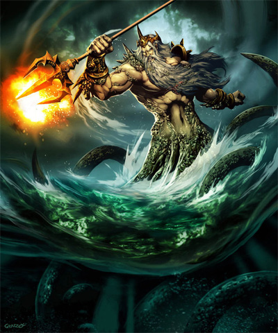 God Poseidon Image, Artwork and Illustration God Poseidon Image, Artwork and Illustration