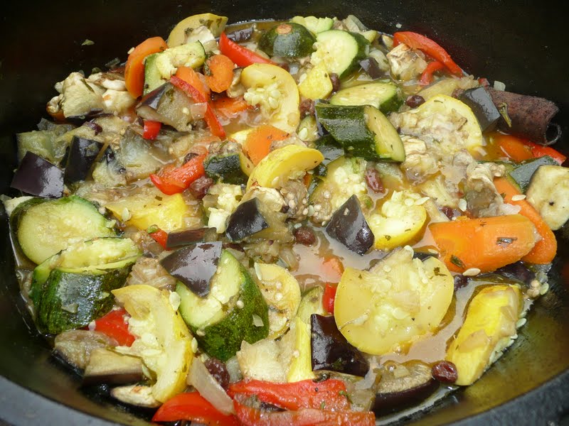 Everyday Dutch Oven Spicy Vegetable Tagine with Couscous