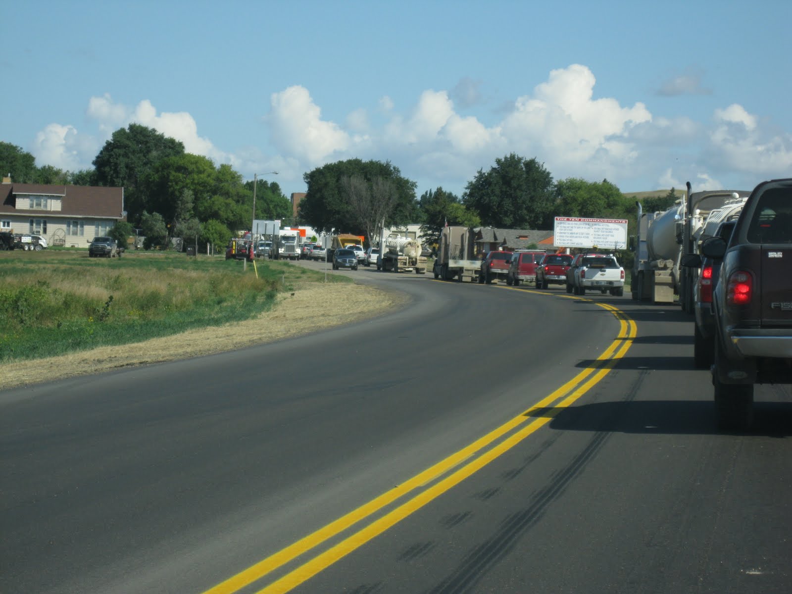 The Million Dollar Way (The Bakken Oil Blog) Truck Traffic Creeping