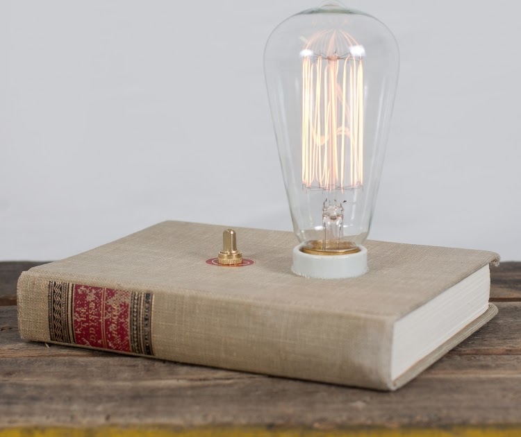 The Centered Librarian: Reading lamps from hardback books