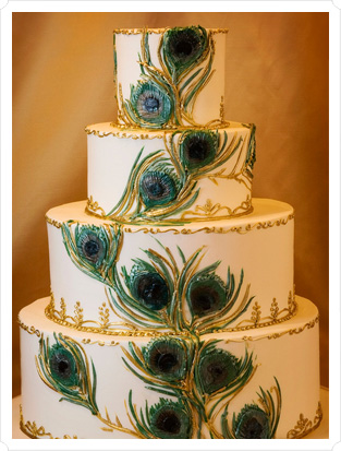 Peacock Wedding Cakes Peacock Wedding Cakes