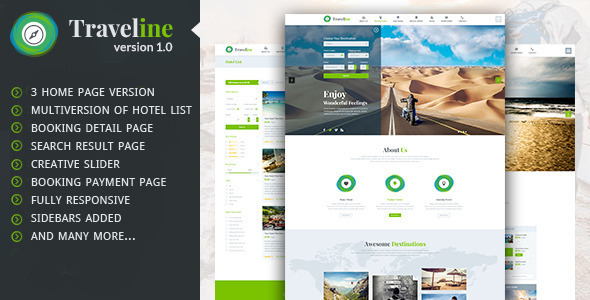 Traveline-Travel Hotel Booking WordPress Theme