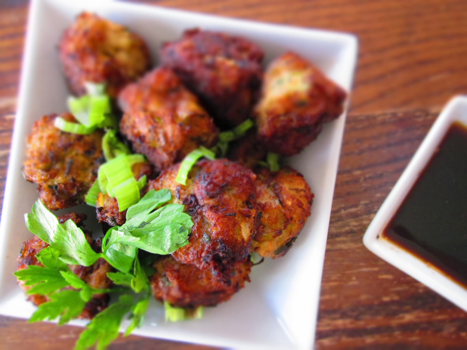 Sunday Snackday Ginger Turkey Meatballs with Soy Dipping Sauce