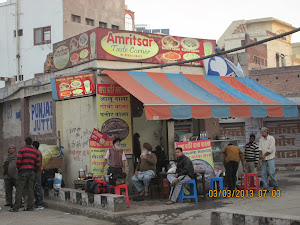 Dhabba's on road outside Golden temple Complex.