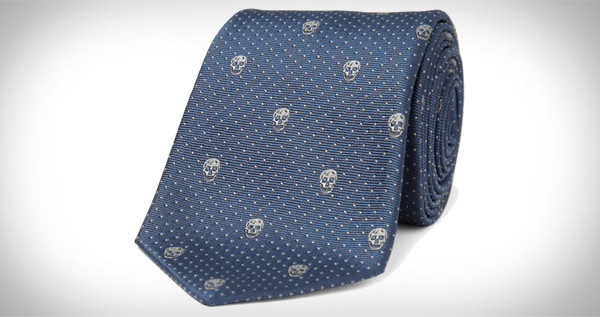 mcqueen skull tie