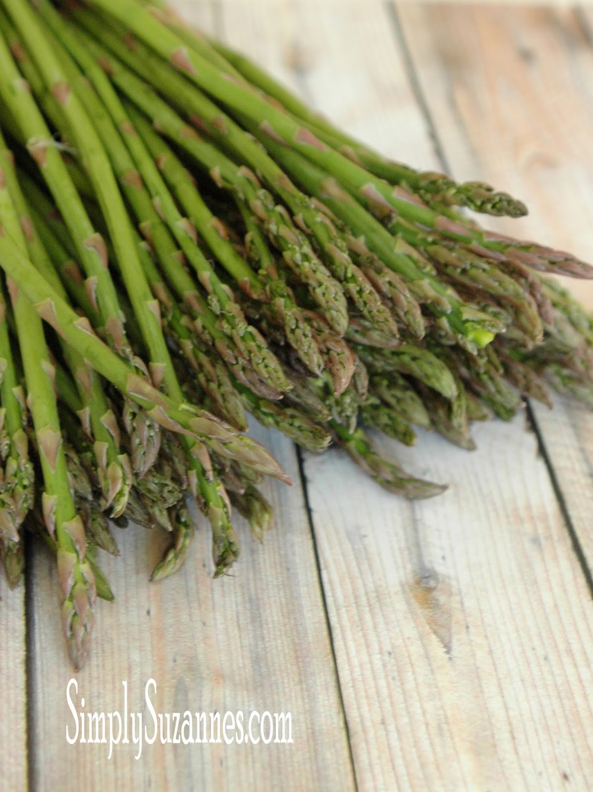 Simply Suzanne's AT HOME sauteed asparagus with shaved Parmesan