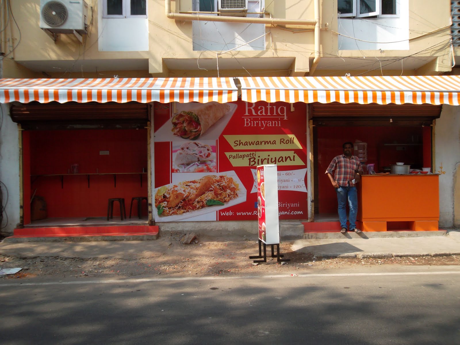 Instant Office space at Mylapore, Chennai: Added New Biryani shop to