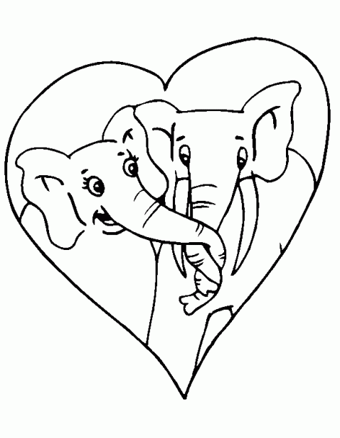 elmets: Dibujos de amor para colorear