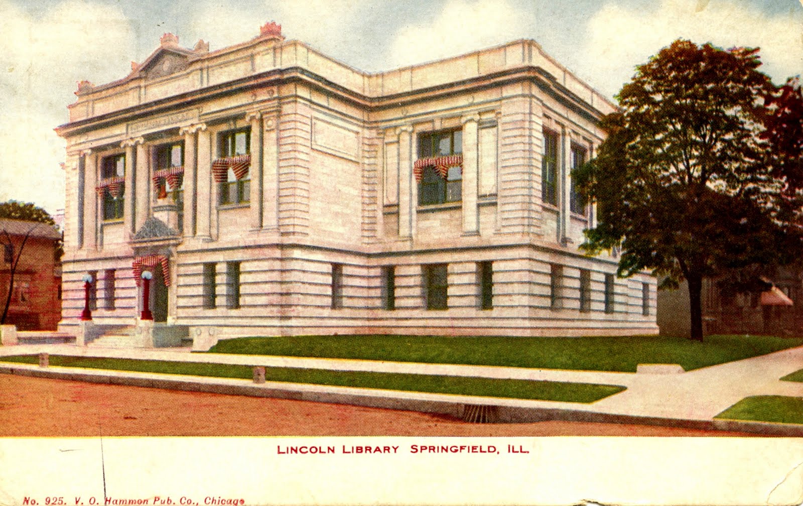 Library Postcards Lincoln Library, Springfield, Illinois
